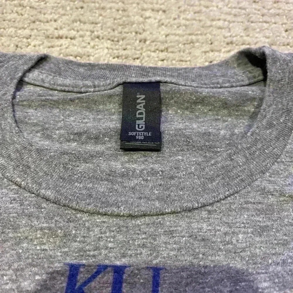 Kansas Jayhawks 2022 Big 12 Champs t shirt color Grey size XL - Picture 3 of 4